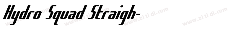 Hydro Squad Straigh字体转换